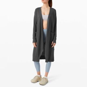 Lululemon Lunar Lengths Wrap Sweater Graphite Grey